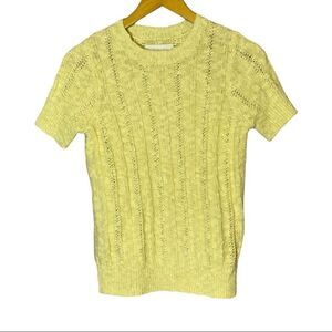 Lucky Brand Yellow Knit Sweater Women's size XS